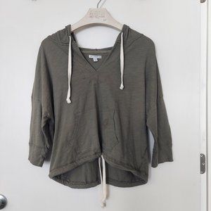 American Eagle Outfitters Khaki Lightweight Hoodie w/Drawstrings, Size XL